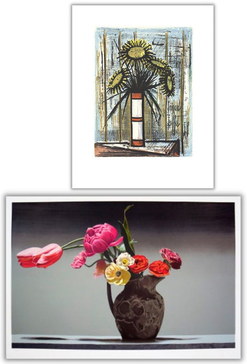 Bundle- 2 Assorted Various Artists Vintage French Botanicals Lithographs