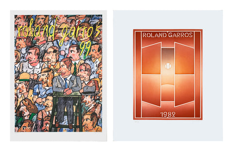 Bundle- 2 Assorted Various Artists Signed Roland Garros-Adami,Monory,Segui Lithographs
