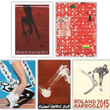 Bundle- 5 Assorted Roland Garros 2015-2019 Official Posters
