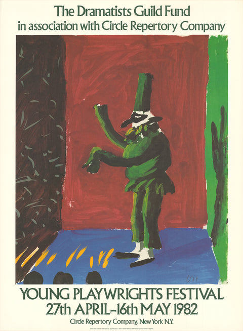 DAVID HOCKNEY Detail from Pulcinella With Applause, 1982