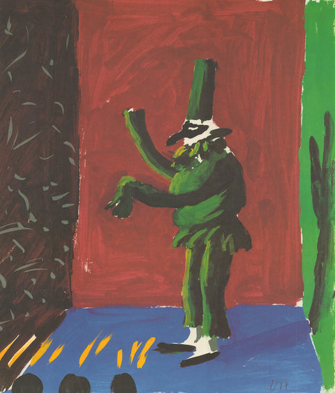 DAVID HOCKNEY Detail from Pulcinella With Applause, 1982