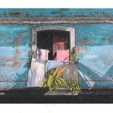DWIGHT BAIRD Laundry on the Balcony, 2005 - Signed
