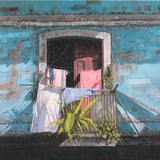 DWIGHT BAIRD Laundry on the Balcony, 2005 - Signed