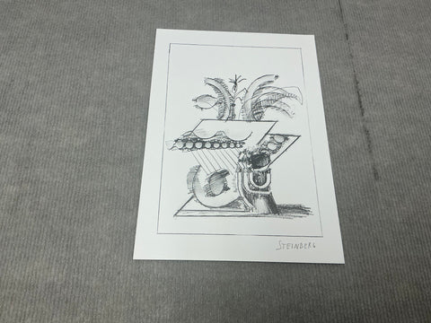 SAUL STEINBERG Illustration IV from "All Except You", 1983