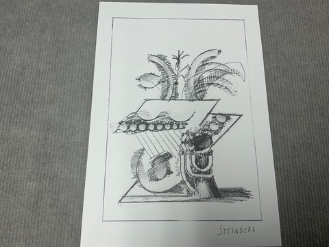 SAUL STEINBERG Illustration IV from "All Except You", 1983