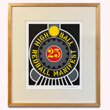 ROBERT INDIANA Highball on the Redball Manifest, 1997 - Signed