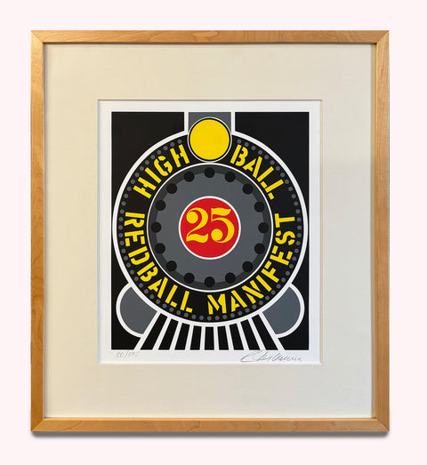 ROBERT INDIANA Highball on the Redball Manifest, 1997 - Signed