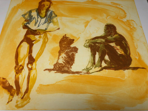 ERIC FISCHL Beach Scene with Poodle, 1997 - Signed