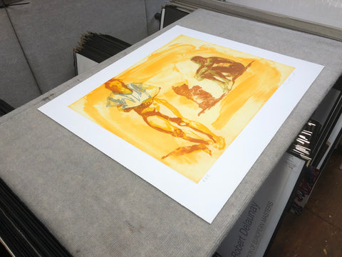 ERIC FISCHL Beach Scene with Poodle, 1997 - Signed