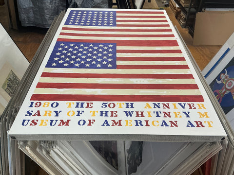 JASPER JOHNS The 50th Anniversary of the Whitney Museum of American Art (Double Flag), 1979