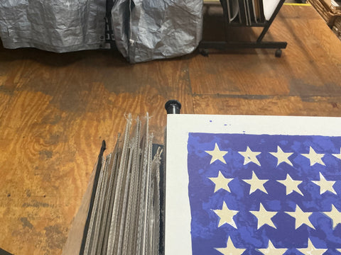 JASPER JOHNS The 50th Anniversary of the Whitney Museum of American Art (Double Flag), 1979