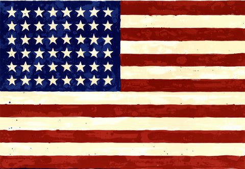 JASPER JOHNS The 50th Anniversary of the Whitney Museum of American Art (Double Flag), 1979