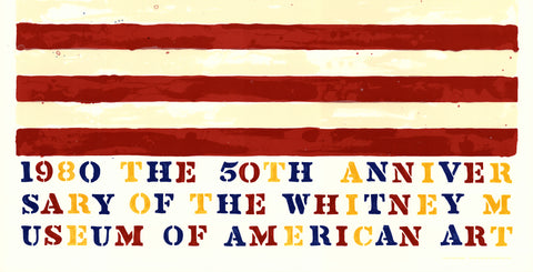 JASPER JOHNS The 50th Anniversary of the Whitney Museum of American Art (Double Flag), 1979