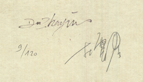 DU ZHENJUN Roland Garros French Open, 2015 - Signed