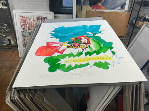 JOHN MATOS AKA CRASH The Raw Electricity, 1990 - Signed