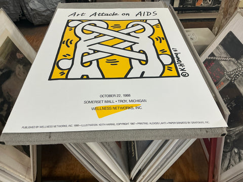 KEITH HARING Art Attack on AIDS, 1988