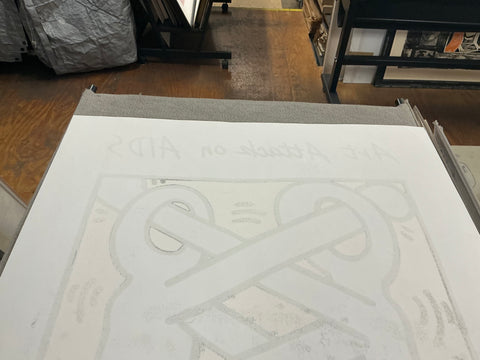 KEITH HARING Art Attack on AIDS, 1988