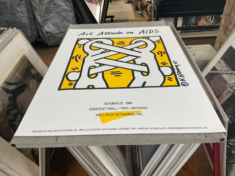 KEITH HARING Art Attack on AIDS, 1988