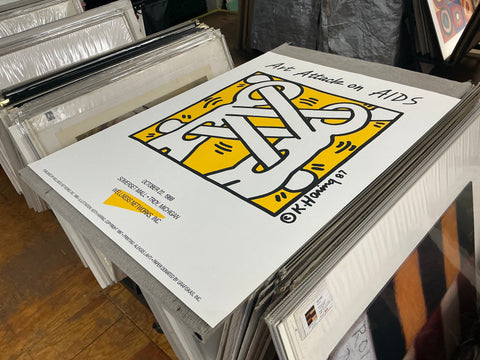 KEITH HARING Art Attack on AIDS, 1988