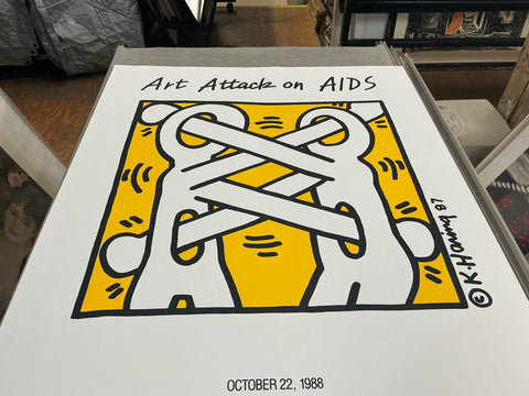 KEITH HARING Art Attack on AIDS, 1988