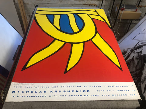 NICHOLAS KRUSHENICK 15th Invitational Art Exhibition at Cinema I and Cinema II, 1965 - Signed