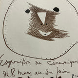 PABLO PICASSO Exposition de Ceramiques, 1958