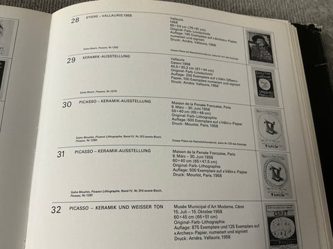 PABLO PICASSO Exposition de Ceramiques, 1958