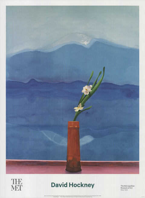 DAVID HOCKNEY Mount Fuji and Flowers , 2016