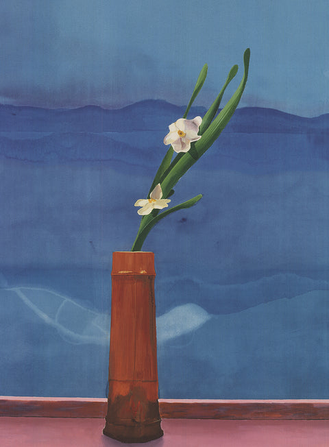 DAVID HOCKNEY Mount Fuji and Flowers , 2016