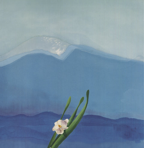 DAVID HOCKNEY Mount Fuji and Flowers , 2016