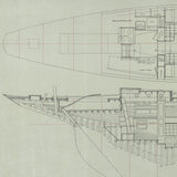 OLIN STEPHENS Dorade: Accommodations Plan, 1936, 2004 - Signed