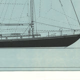 OLIN STEPHENS New York 32: Sail Plan, 1947, 2004 - Signed