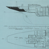 OLIN STEPHENS  Bolero: Accommodations Plan, 1949, 2004 - Signed