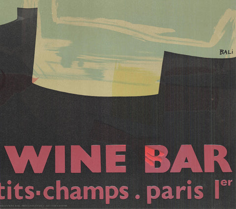 ALBERTO BALI Willi's Wine Bar (Misprint), 1982