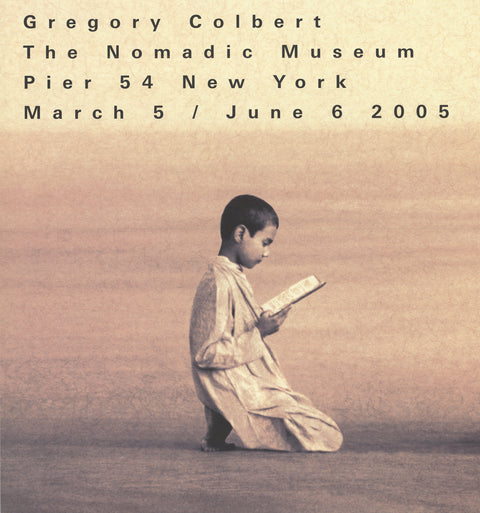 GREGORY COLBERT Boy Reading to Elephant, 2005