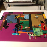 ROMARE BEARDEN Mecklenburg Morning: Sunrise for China Lamp, 1993
