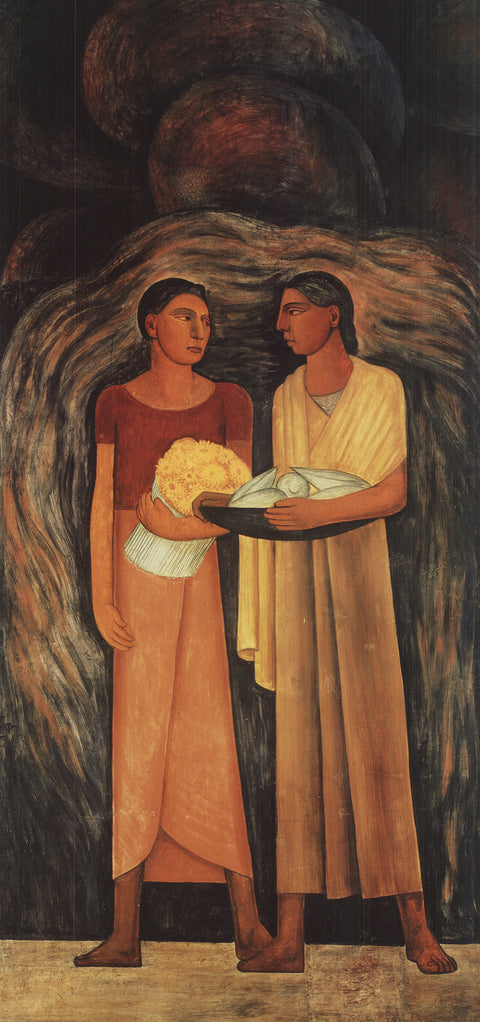 DIEGO RIVERA Women with Flowers and Vegetables