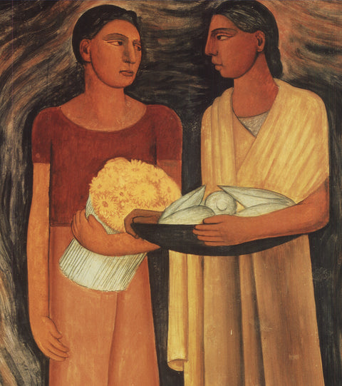 DIEGO RIVERA Women with Flowers and Vegetables