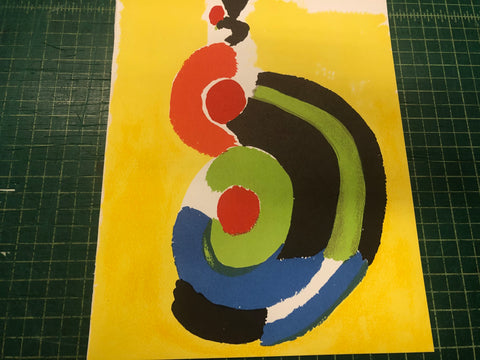 SONIA DELAUNAY Composition pour XXieme Siecle, 1972