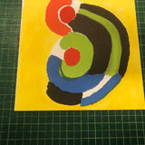 SONIA DELAUNAY Composition pour XXieme Siecle, 1972