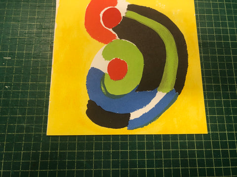 SONIA DELAUNAY Composition pour XXieme Siecle, 1972