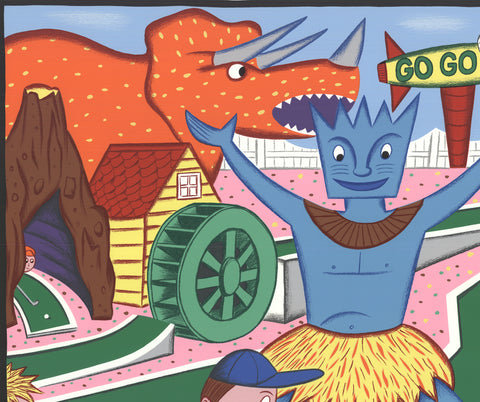 RODNEY GREENBLAT Mini golf Circus, 1988 - Signed