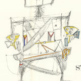 SAUL STEINBERG DLM 53-54 Cover, 1953