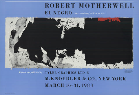 ROBERT MOTHERWELL Black with No Way Out, 1983