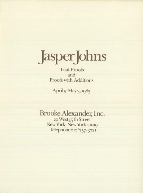 JASPER JOHNS Two Ale Cans, 1975