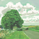 DAVID HOCKNEY Road and Tree Near Wetwang, 2020