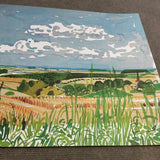 DAVID HOCKNEY Looking Towards Huggate, 1998