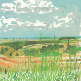 DAVID HOCKNEY Looking Towards Huggate, 1998