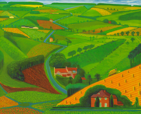 DAVID HOCKNEY The Road Across the Wolds, 1997