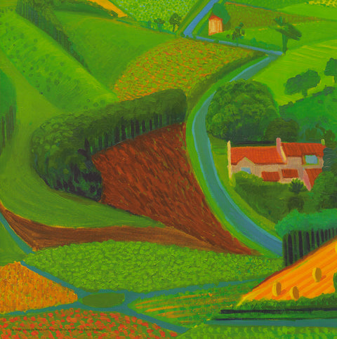 DAVID HOCKNEY The Road Across the Wolds, 1997